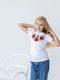 Вишиванка-футболка Маків Цвіт біла з вишивкою | 6569971 | фото 3