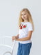 Вишиванка-футболка Маків Цвіт біла з вишивкою | 6569971 | фото 5