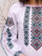 Вишиванка Гармонія з червоно-бірюзовою вишивкою | 6569979 | фото 2