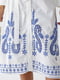 Вишита класична сукня на гудзиках з синім орнаментом | 6570005 | фото 4