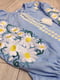 Вишита сукня Квіткова на блакитному льоні | 6570031 | фото 3
