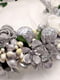Український віночок-обруч 3D Срібні квіти | 6570066 | фото 4