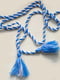 Пояс-шнурок блакитно-білий | 6570067 | фото 2