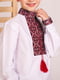 Вишиванка Колорит біла з червоною вишивкою | 6570102 | фото 3
