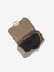 Шкіряна сумка крос-боді кольору темний тауп | 6573643 | фото 4