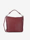 Кожаная бордовая сумка-шоппер | 6573709 | фото 2