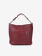 Кожаная бордовая сумка-шоппер | 6573709 | фото 3