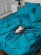Комплект постільної білизни зі страйп сатину «Turkish Blue» дитячий: підковдра (110х140 см) та наволочки (40х60 см; 2 шт.) | 6570662 | фото 6