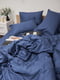 Комплект постельного белья Satin Stripe «Delfi Blue» полуторный: пододеяльник: 143х210 см, наволочки: 4х70х70 см | 6571317 | фото 4