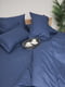 Комплект постельного белья Satin Stripe «Delfi Blue» полуторный: пододеяльник: 143х210 см, наволочки: 4х70х70 см | 6571317 | фото 6