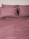 Комплект постельного белья Satin Stripe «Garnet» полуторный: пододеяльник: 143х210 см, наволочки: 2х50х70 см | 6571318 | фото 2