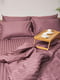Комплект постельного белья Satin Stripe «Garnet» полуторный: пододеяльник: 143х210, наволочки: 4х70х70 см | 6571321 | фото 4