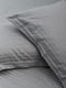 Комплект постільної білизни Satin Stripe «Stripe Gray» полуторний: підковдра: 143х210 см, наволочки: 4х70х70 см | 6571329 | фото 8