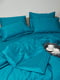 Комплект постельного белья Satin Stripe «Turkish Blue» полуторный: пододеяльник: 143х210 см, наволочки: 2х70х70 см | 6571339 | фото 4