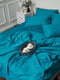 Комплект постельного белья Satin Stripe «Turkish Blue» полуторный: пододеяльник: 143х210 см, наволочки: 2х70х70 см | 6571339 | фото 5