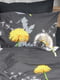 Комплект постельного белья Бязь Gold Люкс «Dandelion Black» King Size: пододеяльник (220x240 см), наволочки (2х50х70 см) | 6571696 | фото 7