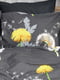 Комплект постельного белья Бязь Gold Люкс «Dandelion Black» King Size: пододеяльник (220x240 см), наволочки (4х50х70 см) | 6571698 | фото 7