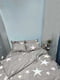 Комплект постельного белья Бязь Gold Люкс «Gray Stars» King Size 220x240 см, наволочки: 4х70х70 см | 6572049 | фото 5
