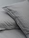 Комплект постельного белья Satin Stripe «Stripe Gray» King Size 220x240 см, наволочки: 2х50х70 см | 6572831 | фото 8
