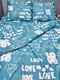 Комплект постельного белья Микросатин Premium «Love Aqua» King Size 220x240 см, наволочки: 2х50х70 см | 6573006 | фото 6