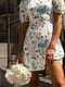 Сукня міні біла у квітковий принт | 6415927 | фото 11