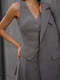 Жакет серого цвета с декоративным карманом | 6576293 | фото 5