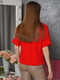 Блуза з коротким рукавом червоного кольору | 6576347 | фото 3