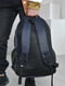 Однотонний рюкзак темно-синього кольору з логотипом | 6576437 | фото 3