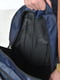 Рюкзак однотонный темно-синего цвета с логотипом | 6576437 | фото 4