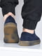 Перфорированные кроссовки темно-синего цвета | 6494955 | фото 3