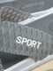 Шльопанці сірого кольору з написом "Sport" | 6497859 | фото 4