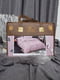 Комплект постельного белья пудрового цвета с цветочным принтом евро | 6576491 | фото 4