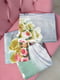 Комплект постельного белья салатового цвета с цветочным принтом евро | 6576515 | фото 2