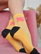 Шкарпетки жовто-чорні з малюнком | 6576557 | фото 2