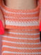 Носки-сетка оранжево-черные в полоску | 6576561 | фото 3