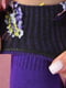 Носки высокие фиолетового цвета с рисунком | 6576568 | фото 3
