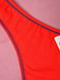 Трусы-стринги красного цвета с логотипом бренда | 6576705 | фото 3