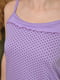 Ночная рубашка женская сиреневого цвета в горох | 6576844 | фото 4