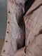 Стеганая куртка полубатальная пудрового цвета | 6576953 | фото 4