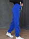 Спортивные штаны на флисе синего цвета | 6577148 | фото 2
