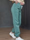 Спортивні штани на флісі світло-зеленого кольору | 6577152 | фото 2