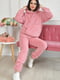 Спортивный костюм плюш розового цвета | 6577162