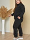 Спортивный костюм на флисе черного цвета | 6577164 | фото 2