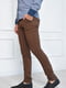 Зауженные брюки коричневого цвета | 6577234 | фото 2