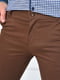 Зауженные брюки коричневого цвета | 6577234 | фото 4
