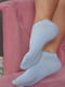 Шкарпетки короткі блакитного кольору | 6577239 | фото 2