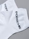 Носки короткие белого цвета с надписями | 6577256 | фото 2