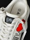 Кросівки білого кольору з принтом | 6577324 | фото 4