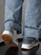 Кросівки біло-блакитного кольору на шнурівці | 6577371 | фото 3