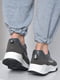 Кросівки темно-сірого кольору на шнурівці | 6577399 | фото 3